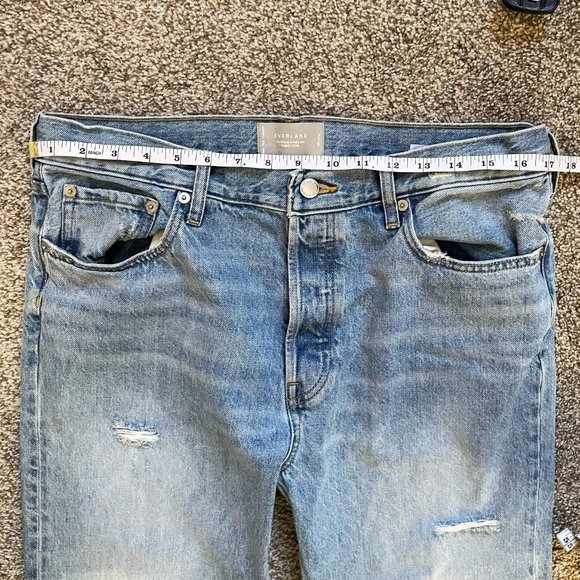 Everlane The Relaxed Straight Fit Denim Jean - Light Wash Size 30 Long - Picture 9 of 10